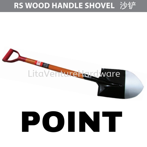 WOOD HANDLE SHOVEL POINT TYPE