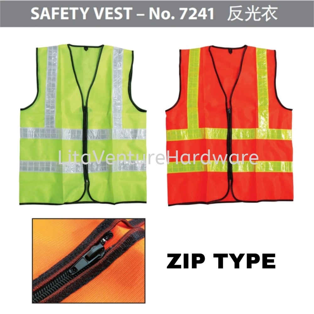 SAFETY VEST ZIP TYPE