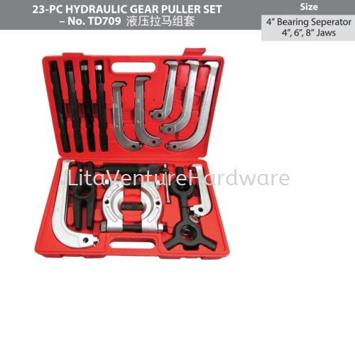 HYDRALIC GEAR PULLER SET 23PC SET TD709