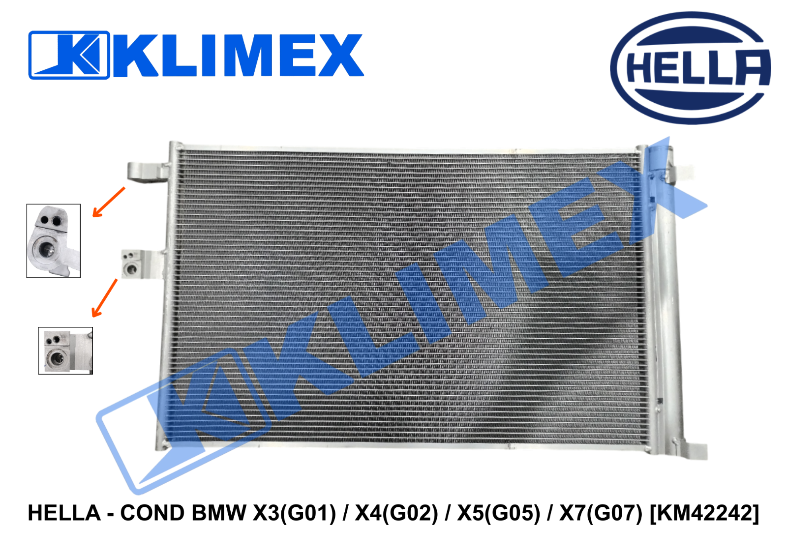 HELLA - COND BMW X3(G01) _ X4(G02) _ X5(G05) _ X7(G07) [KM42242]