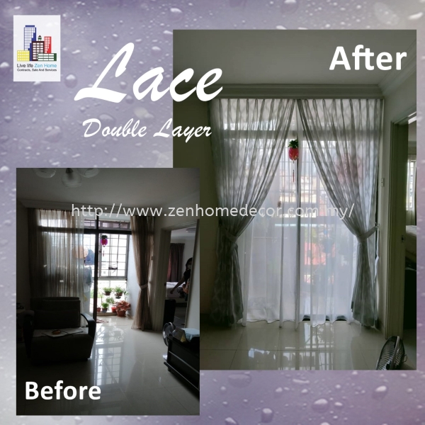 Lace Double Layer Lace Selangor, Malaysia, Kuala Lumpur (KL), Puchong, Shah Alam Supplier, Suppliers, Supply, Supplies | Zen Home Decor