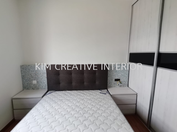 Bed Headboard & Side Table Feature Wall Bedroom Design Selangor, Malaysia, Kuala Lumpur (KL), Seri Kembangan Service | Kim Creative Interior Sdn Bhd