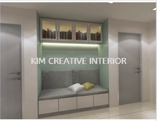 Hallway Akasa Residence 3D Drawing Selangor, Malaysia, Kuala Lumpur (KL), Seri Kembangan Service | Kim Creative Interior Sdn Bhd