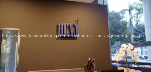 hexa eg box up 3d led backlit lettering logo indoor signage signboard at klang damansara puchong kepong subang jaya  Huruf Timbul EG Selangor, Malaysia, Kuala Lumpur (KL) Pembuat, Pebekal, Pemasangan | Great Sign Advertising (M) Sdn Bhd