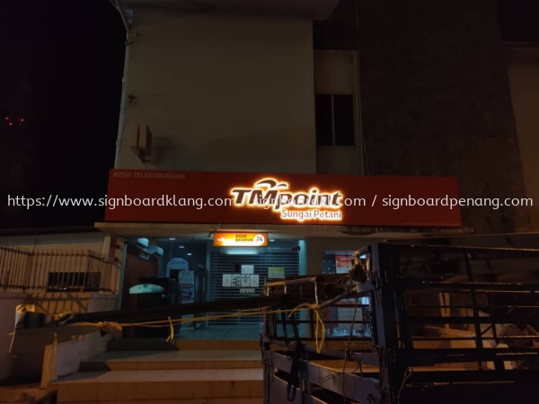 tm point eg box up 3d led backlit logo lettering signage signboard at sungai petani  3D LED SIGNAGE Kuala Lumpur (KL), Malaysia Supplies, Manufacturer, Design | Great Sign Advertising (M) Sdn Bhd