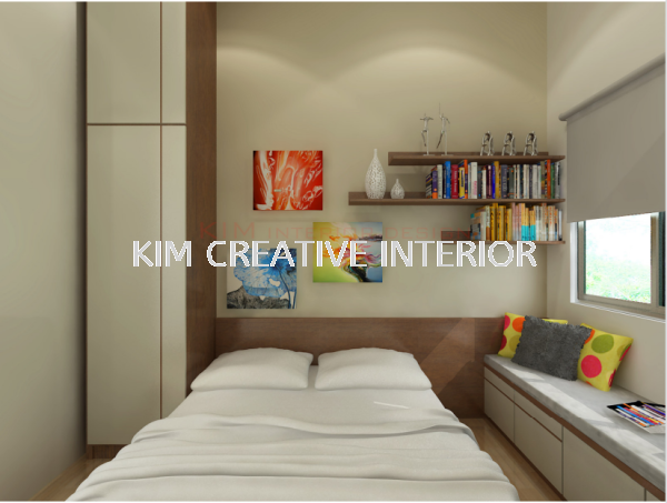 Bedroom 3 Eco Majestic - Merrydale 3D Drawing Selangor, Malaysia, Kuala Lumpur (KL), Seri Kembangan Service | Kim Creative Interior Sdn Bhd
