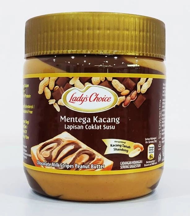 LADY S CHOICE PEANUT BUTTER CHOC STRIPE 350G Johor Bahru JB lady-s-choice-peanut-butter-choc-stripe-350g-johor-bahru-jb