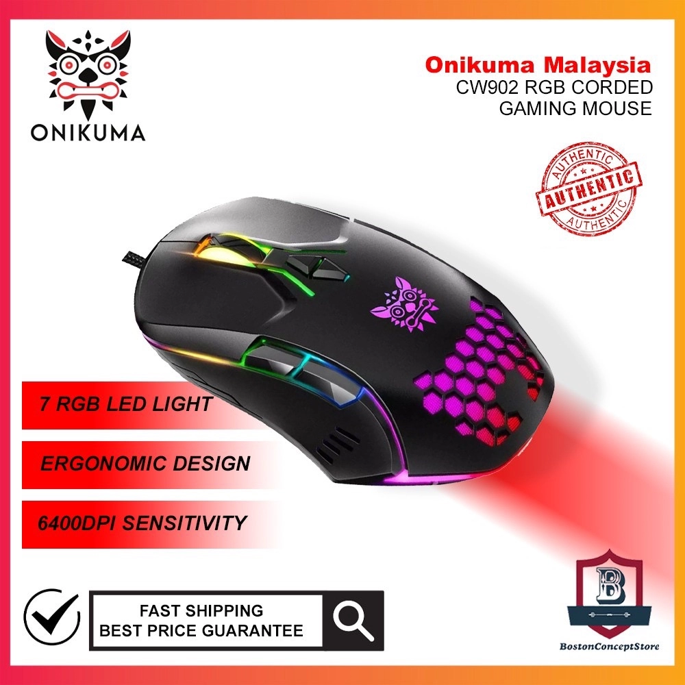 ONIKUMA CW902 Wired Gaming Mouse With Colorful Lighting – Onikuma Gaming