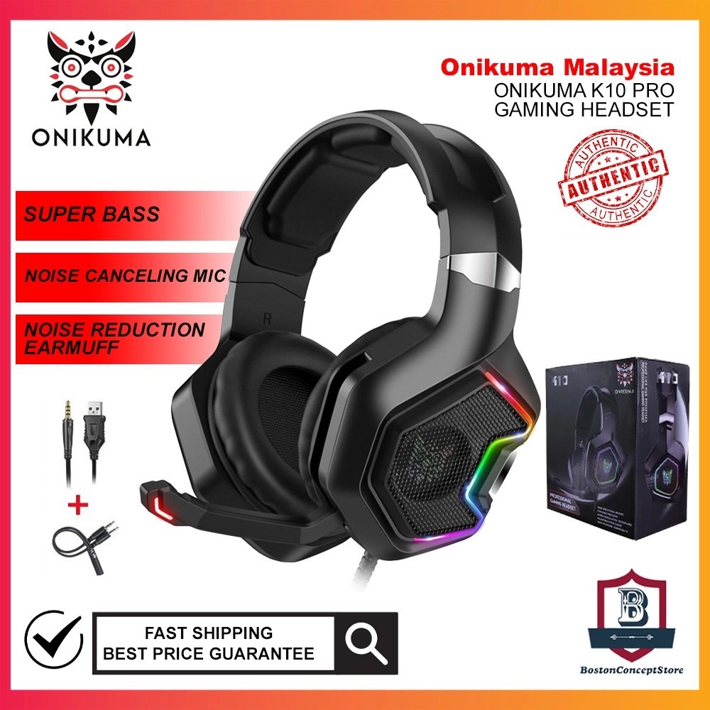Onikuma K18 Wired Gaming Headset with Led Light – Onikuma Gaming