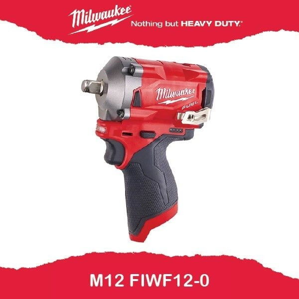 MILWAUKEE M12FIWF12-0C M12 FUEL 1/2" STUBBY IMPACT WRENCH (339NM)