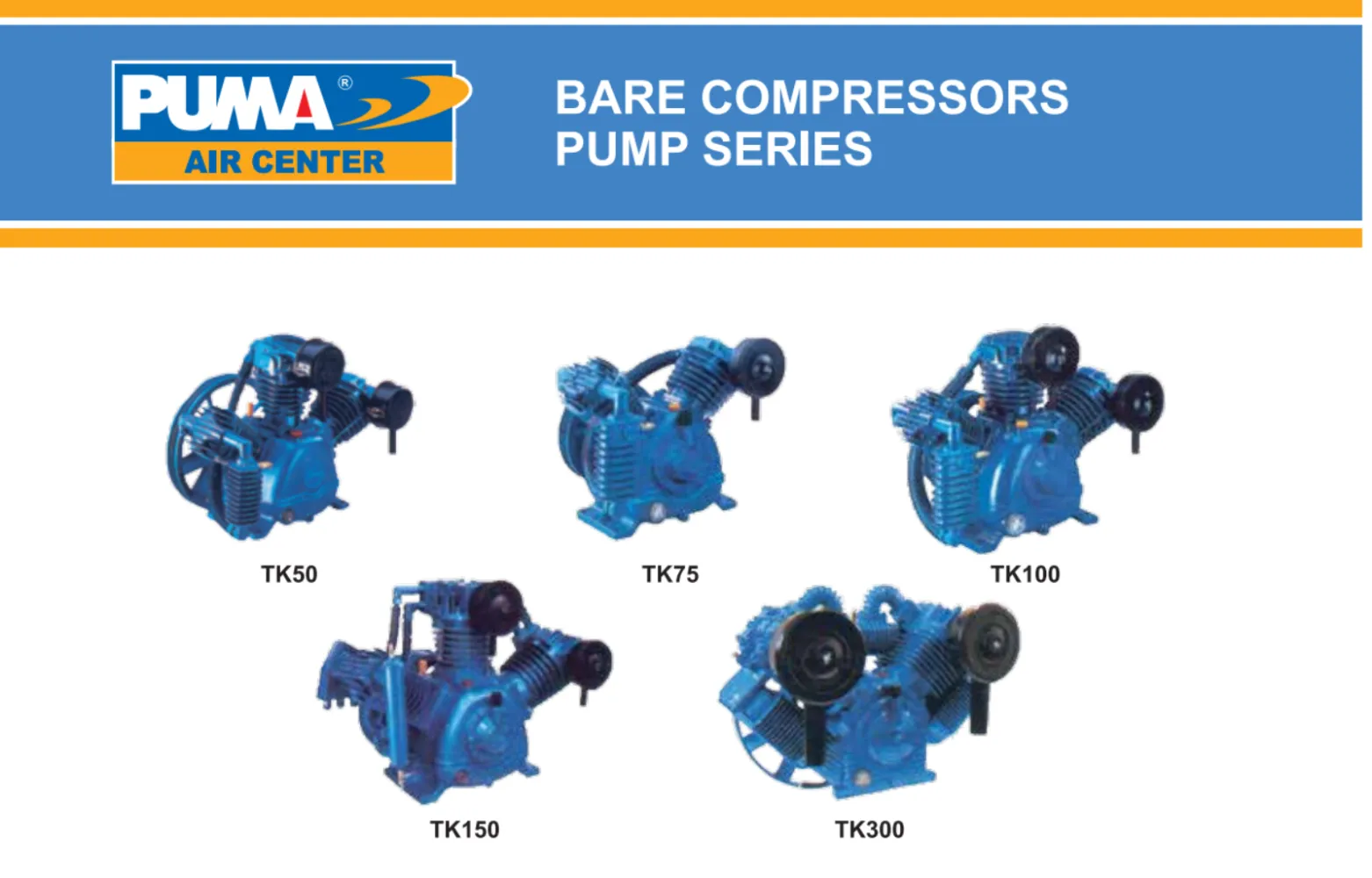 PUMA AIR COMPRESSOR * BARE UNIT* - Single Stage OR Two Stage