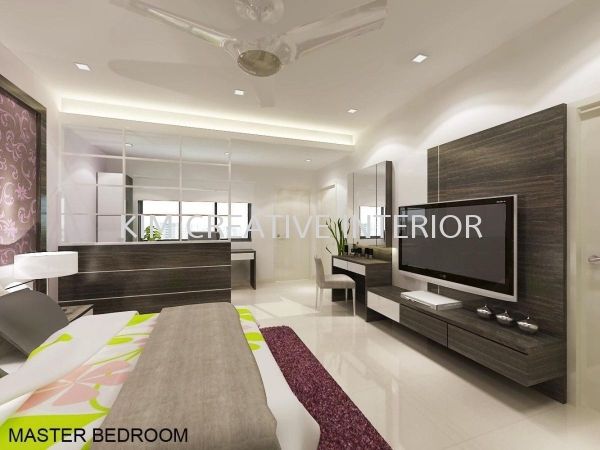 Master Bedroom Seri Kembangan Landed 3D Drawing Selangor, Malaysia, Kuala Lumpur (KL), Seri Kembangan Service | Kim Creative Interior Sdn Bhd