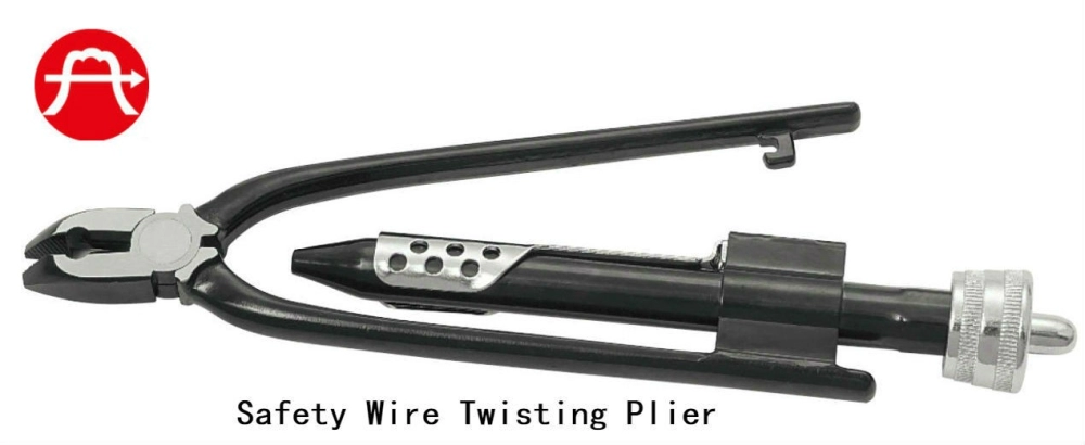 Safety wire twisting pliers