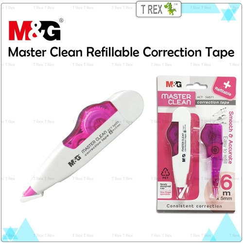 M&G Master Clean Refillable Correction Tape 5mm x 6m With Refill Tape