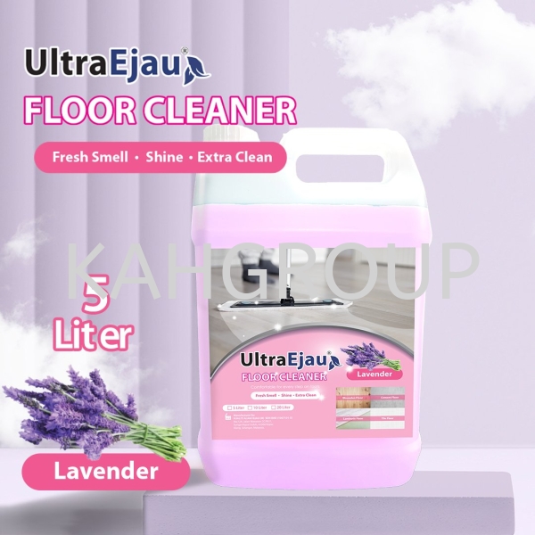 UltraEjau Floor Cleaner - Lavender @ Long Lasting Freshness @ 5 Liter Industrial & Household Cleaning Products Selangor, Malaysia, Kuala Lumpur (KL), Johor Bahru (JB), Penang, Perak Supplier, Suppliers, Supply, Supplies | Kualiti Alam Hijau (M) Sdn Bhd