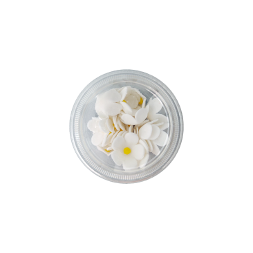 Pure sugar Flower (Edible) Blossom Medium - White