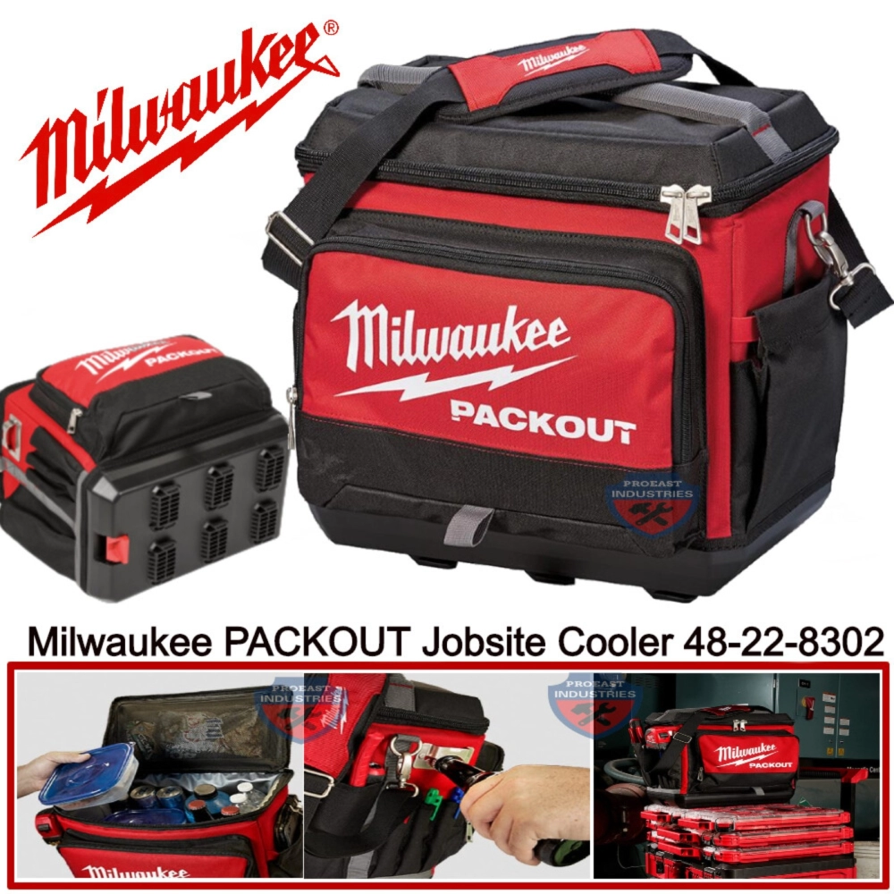 MILWAUKEE PROMOTION 8 ITEMS COMBO SET (M12-FHS+M12-BBL+M12-PAL+48-22-8302) Pruning Saw / Mini Chainsaw / m12BBL Brushed Blower / Cordless Blower / Packout Cooler
