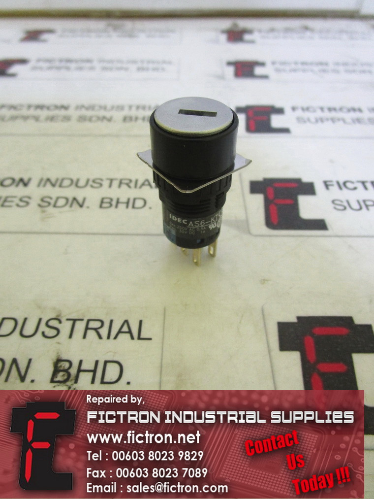 AS6-KT AS6KT IDEC Position Maintained Key Selector Switch Supply Malaysia Singapore Indonesia USA Thailand