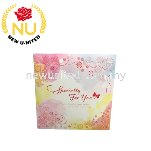 FOLDING ROSE CAKE BOX PRINTED