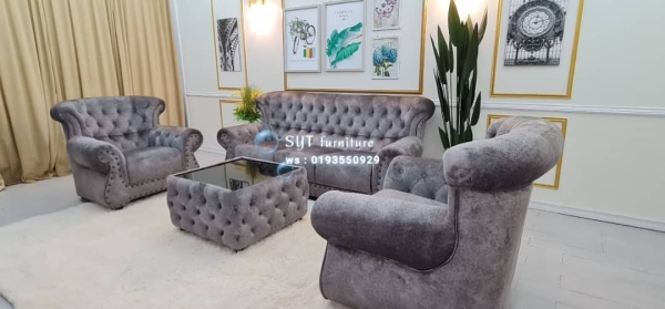  Promotion Shah Alam, Selangor, Kuala Lumpur (KL), Malaysia Modern Sofa Design, Chesterfield Series Sofa, Best Value of Chaise Lounge | SYT Furniture Trading