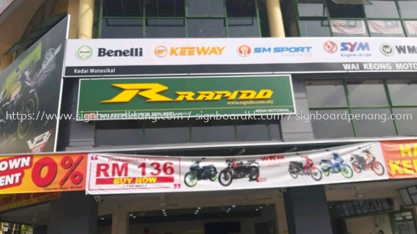 wai keong 3d box up led frontlit lettering logo signage signboard at balakong  PAPAN TANDA HURUF TIMBUL 3D Selangor, Malaysia, Kuala Lumpur (KL) Pembuat, Pebekal, Pemasangan | Great Sign Advertising (M) Sdn Bhd