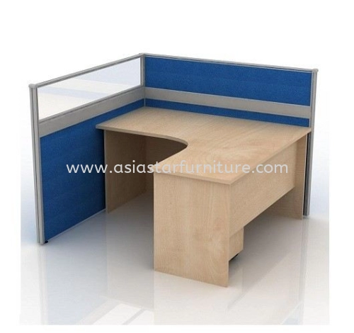 5 FEET CLUSTER OF 1 L-SHAPE CUBICLE WORKSTATION - L2