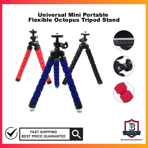 Universal Mini Portable Flexible Octopus Tripod Stand Sotong Tripod Flexible Tripod for Phone or Camera