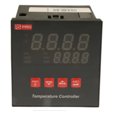  786-4775 - RS PRO DIN Rail PID Temperature Controller, 72 x 72mm, 3 Output SSR, 230 V ac Supply Voltage ON/OFF, PID Controller