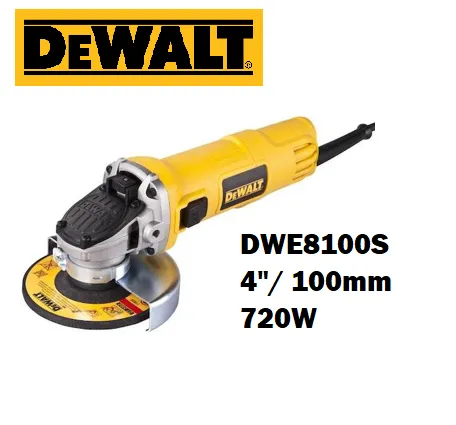 DEWALT 720W ANGLE GRINDER 4"/ 100mm DWE8100S