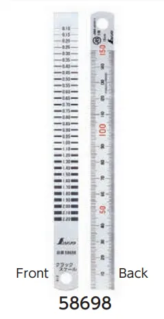 Shinwa Rule Type 15 cm JIS Crack Scale 58698