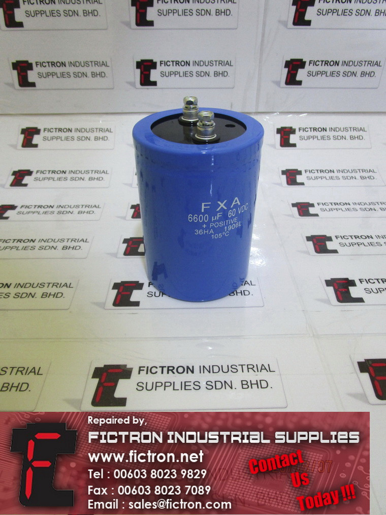 6600UF60VDC FXA Capacitor Supply Malaysia Singapore Indonesia USA Thailand