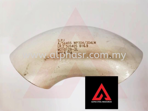 LR. 2'' SCH40S B16.9 Welded Elbow Stainless Steel Accessories Selangor, Klang, Kuala Lumpur (KL), Malaysia Mild Steel, Gate Accessories  | Alpha Steel Resources (M) Sdn Bhd