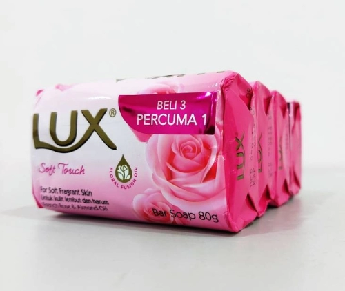 LUX SOFT TOUCH 3+1 BAR SOAP