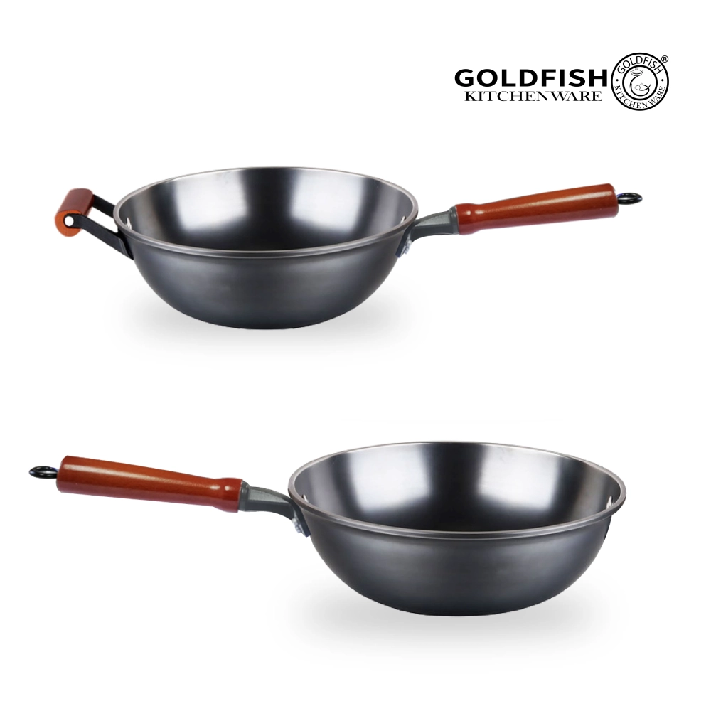 Traditional Cast Iron Premium Wok