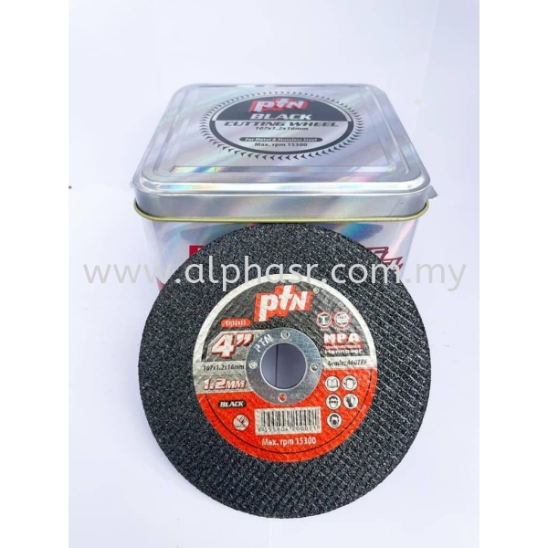 PTN 4  X 1.2MM Cutting Disc (Black) Disc Hardware Selangor, Klang, Kuala Lumpur (KL), Malaysia Mild Steel, Gate Accessories  | Alpha Steel Resources (M) Sdn Bhd