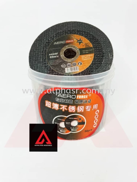 AEROFORCE Cutting Wheels Blk Disc Hardware Selangor, Klang, Kuala Lumpur (KL), Malaysia Mild Steel, Gate Accessories  | Alpha Steel Resources (M) Sdn Bhd