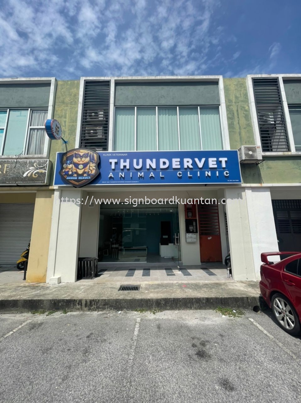 THUNDERVET 3D LED FRONTLIT SIGNAGE AT KUANTAN