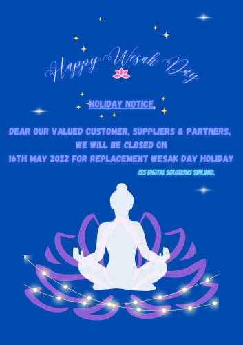 Holiday Notice - Wesak Day