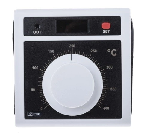  124-1044 - RS PRO Panel Mount On/Off Temperature Controller, 96 x 96mm, 1 Output Relay, 230 V ac Supply Voltage