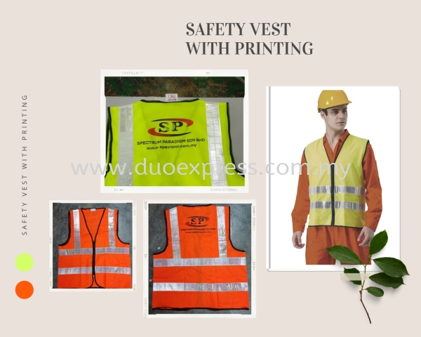  Safety Vest with Digital Printing Logo Safety Coverall - Safety Vest -Vest Baju Uniform Custom KL PJ  Malaysia, Selangor, Kuala Lumpur (KL), Petaling Jaya (PJ) Supplier, Suppliers, Supply, Supplies | Duo Express