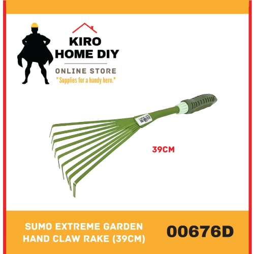 SUMO EXTREME Garden Hand Claw Rake (39cm) - 00676D