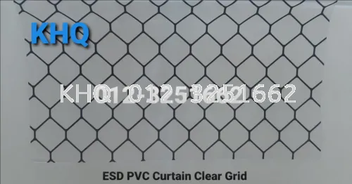 Anti-Static / ESD PVC Curtain Clear Grid Sheet