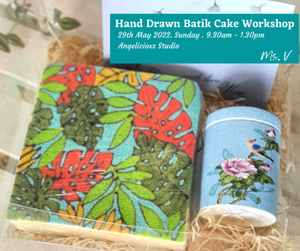 Hand Drawn Batik Cake Workshop Baking Workshop Baking & Culinary Kuala Lumpur (KL), Malaysia, Selangor, Danau Desa Class, Lesson, Workshop | Angelicioxs Studio