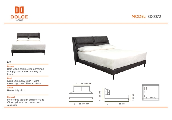 BD0072 Bed Dolce Home Melaka, Malaysia Supplier, Suppliers, Supply, Supplies | CE MAISON REPUBLIC SDN. BHD.