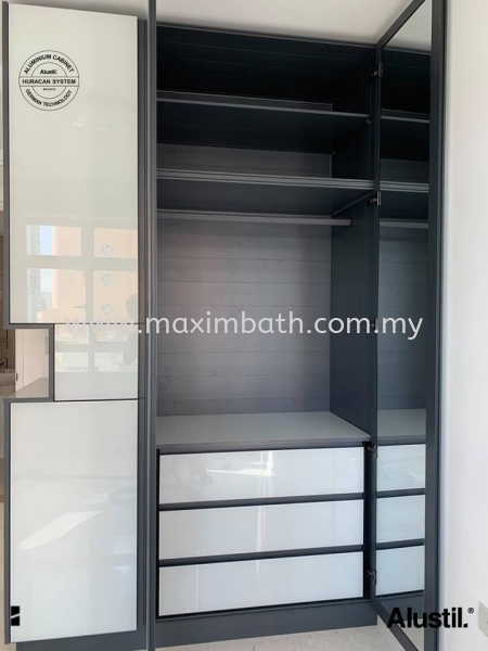  Wardrobe Aluminium Kitchen Cabinet Kitchen Cabinet Puchong, Selangor, Kuala Lumpur (KL), Malaysia Supplier, Suppliers, Supplies, Supply | Maxim Bath & Kitchen Gallery Sdn Bhd