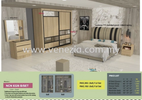 VNCN 8326 8X8 Bedroom Set