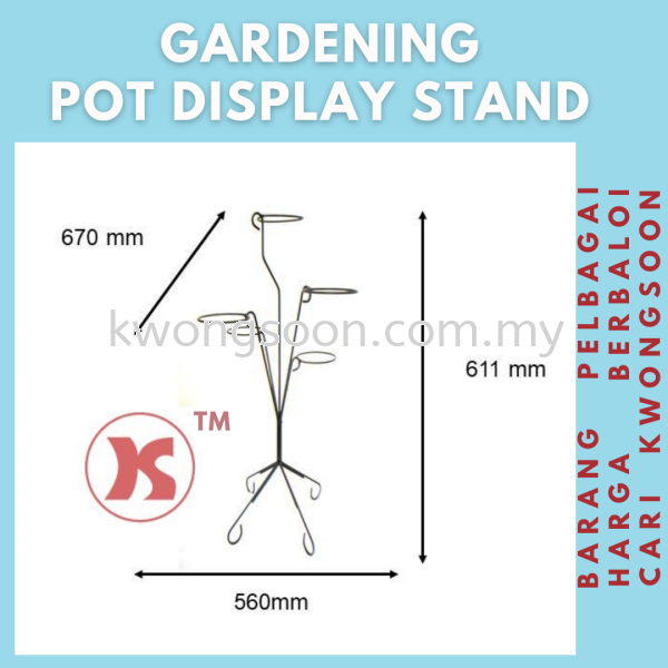 WT - 10 Round Pot Display Stand (6" Pot) Gardening / Agriculture  Johor Bahru (JB), Malaysia, Johor Jaya Supplier, Wholesaler, Retailer, Supply | Kwong Soon Trading Co.