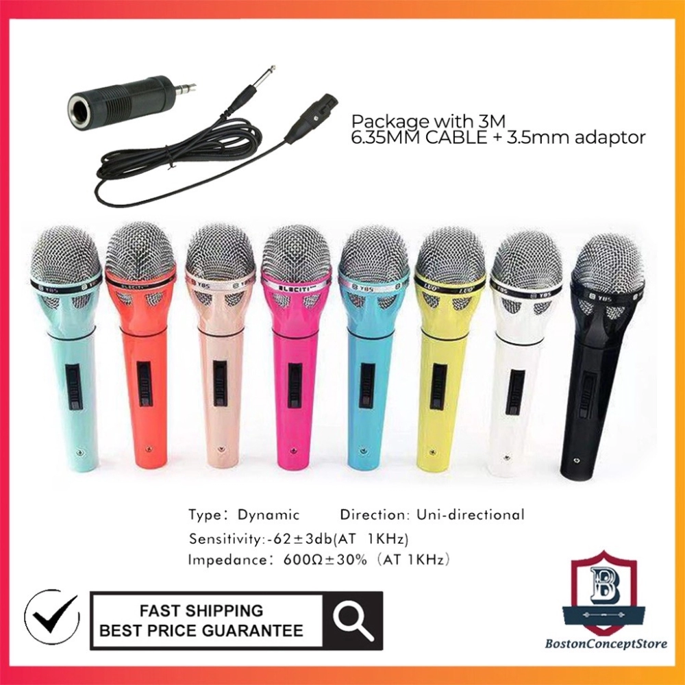 Professional Karaoke Microphone Dynamic YBS-0609 Wired Microphone With  Ultra Long 3M 6.35mm AUX Cable KTV MIC Selangor, Klang, Kuala Lumpur (KL),  Malaysia Supplier, Suppliers, Wholesaler, Retailer | R & E GADGET SDN