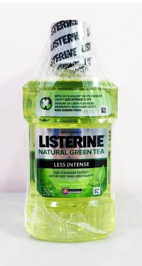LISTERINE LESS INTENSE GREEN TEA 250ML