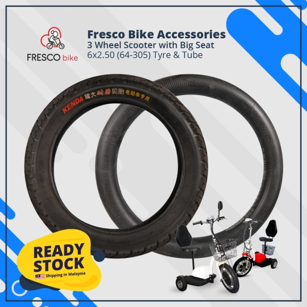 3 Wheel Scooter 6 x 2.50 (64-305) Tyre & Tube Spare Part Electric Scooter Bike - Fresco Bike Kuala Lumpur, KL, Malaysia Supply, Supplier, Suppliers | Fresco Cocoa Supply PLT